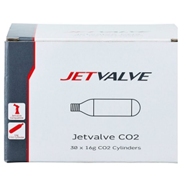 בלון ג'ט וולב 16 גרם (קופסא 30 יח) JETVALVE CO2 Topeak