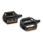 זוג פדלים שחורים מאלומיניום לאופני שטח