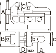מלחציים 125 עם מערכת תנועה לסנדת אופניים UNIOR