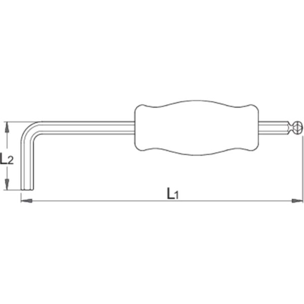 מפתח אלן ראש משושה ועגול 10 ממ לאופניים UNIOR