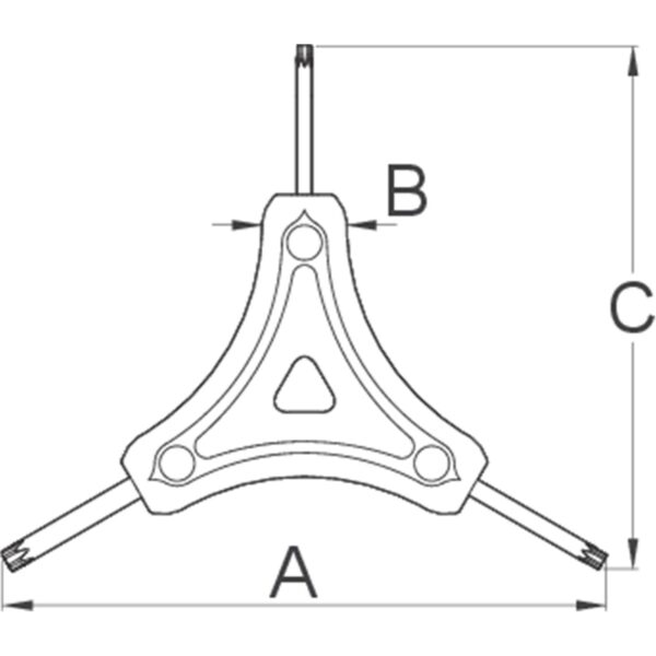 מפתח כוכב משולב 10-15-25 ממ לאופניים UNIOR