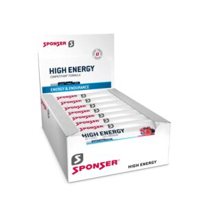 מארז 30 חטיפים בטעם פירות יער Sponser HIGH ENERGY BAR
