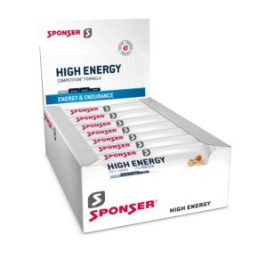 מארז 30 ספונסר חטיפים בטעם בוטנים מלוחים Sponser HIGH ENERGY BAR