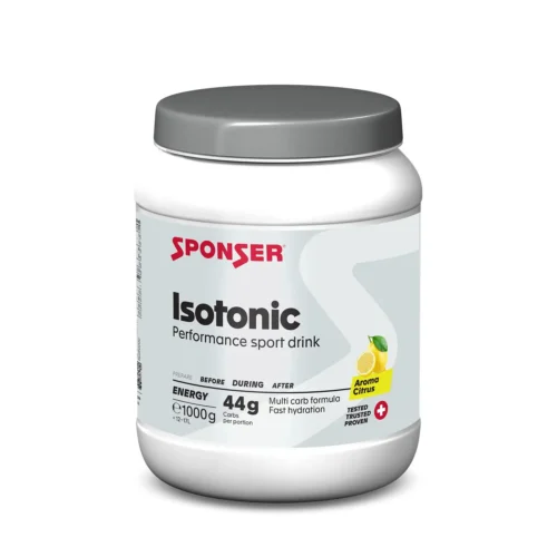 אבקה להכנת משקה איזוטוני בטעם פרי הדר Sponser Isotonic Citrus