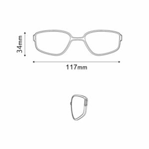 הופך את Shimano AEROLITE למשקפי רכיבה מותאם לחובשי משקפיים