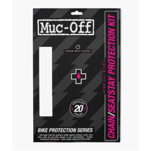 מדבקות הגנה שקוף למשולש אחורי לאופניים Muc-Off Chainstay Protection Kit