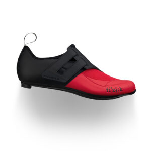 נעלי רכיבה לאופני כביש טריאתלון פיזיק קרבון Fizik Transiro Powerstrap R4 שחור אדום