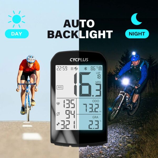 מחשב דרך לאופניים אלחוטי Cycplus M1 GPS