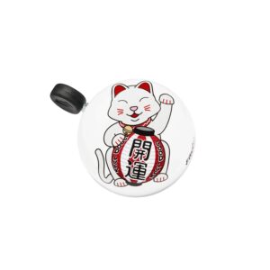 פעמון לאופניים DOMED RINGER לבן LUCKY CAT