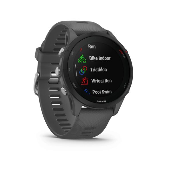 שעון גרמין ספורט חכם Garmin Forerunner Music 255 46mm - אפור