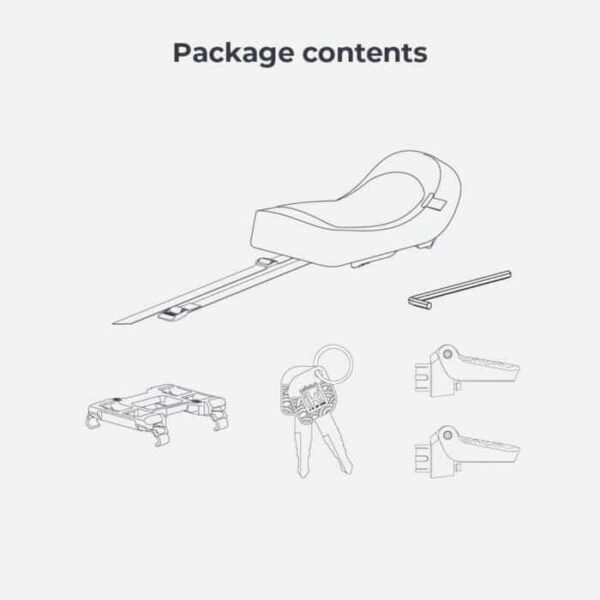 כסא אחורי לילדים בוגרים לאופניים עם נעילה Urban Iki Junior Seat