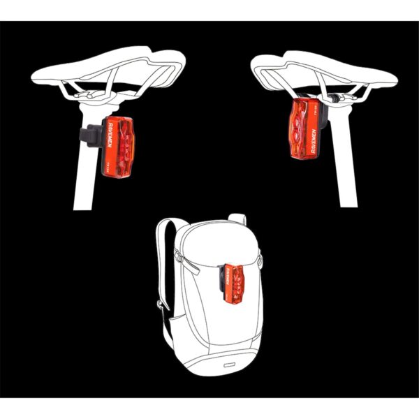 נצנץ אחורי לאופניים Ravemen TR250