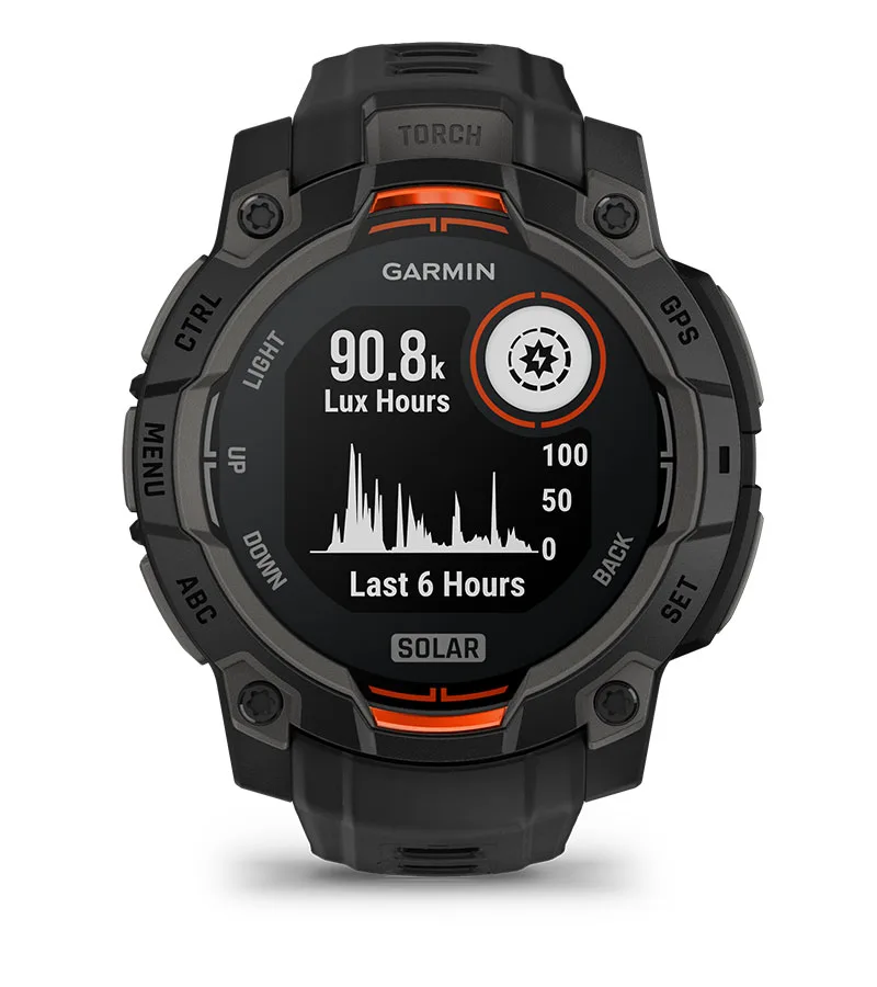 שעון גרמין ספורט חכם סולארי Garmin Instinct 3-45mm