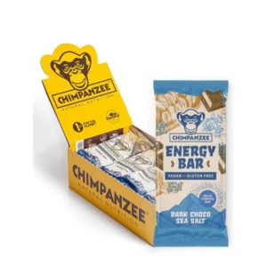 מארז 20 חטיפיי אנרגיה טבעוני בטעם שוקולד ומלח ים Chimpanzee Dark chocolate
