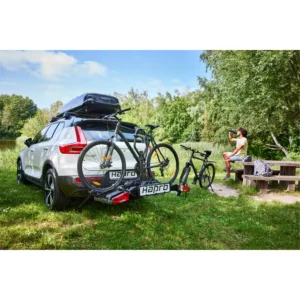 מנשא לאופניי שטח חשמלי ל2 זוגות לוו גרירה לרכב Hapro Atlas premium Xfold II