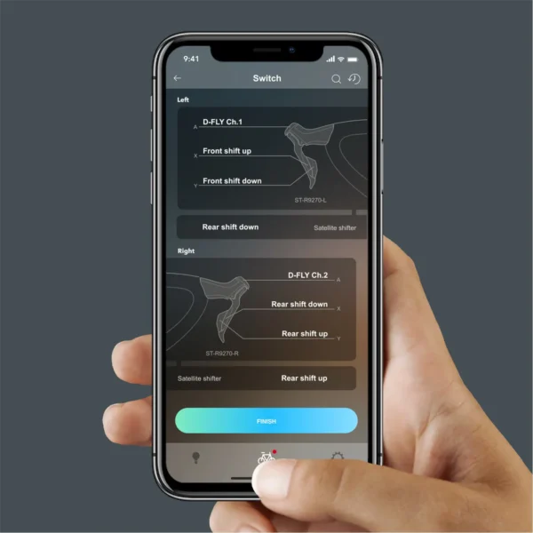 סט ברקס קליפר וידית קדמי לאופני כביש דורה אייס Shimano Dura-Ace Di2