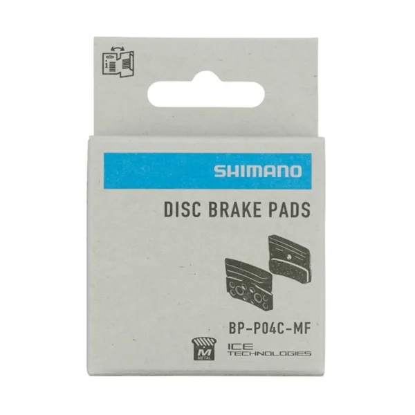רפידות ברקס מתכת לאופני שטח עם צלעות שימנו Shimano P04C-MF